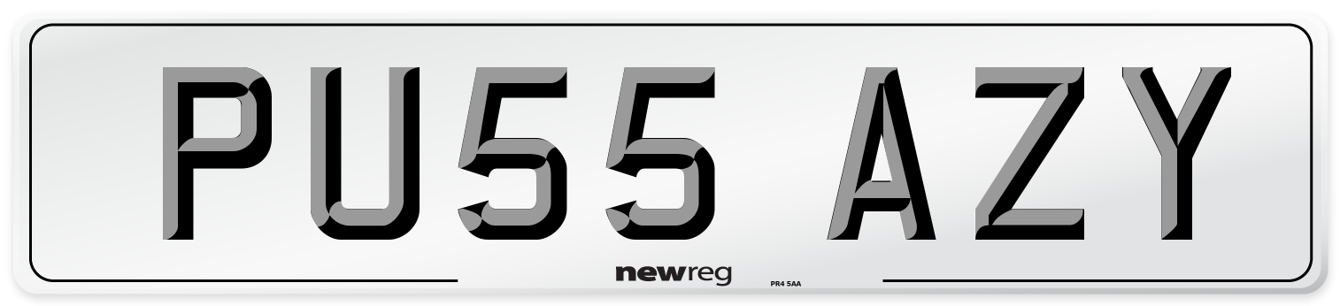 PU55 AZY Number Plate from New Reg